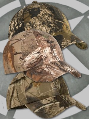 Real-Tree® or Mossy Oak® Caps - Low Profile