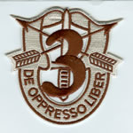 Special Forces Crest Patch with 3rd Group Number (Desert)